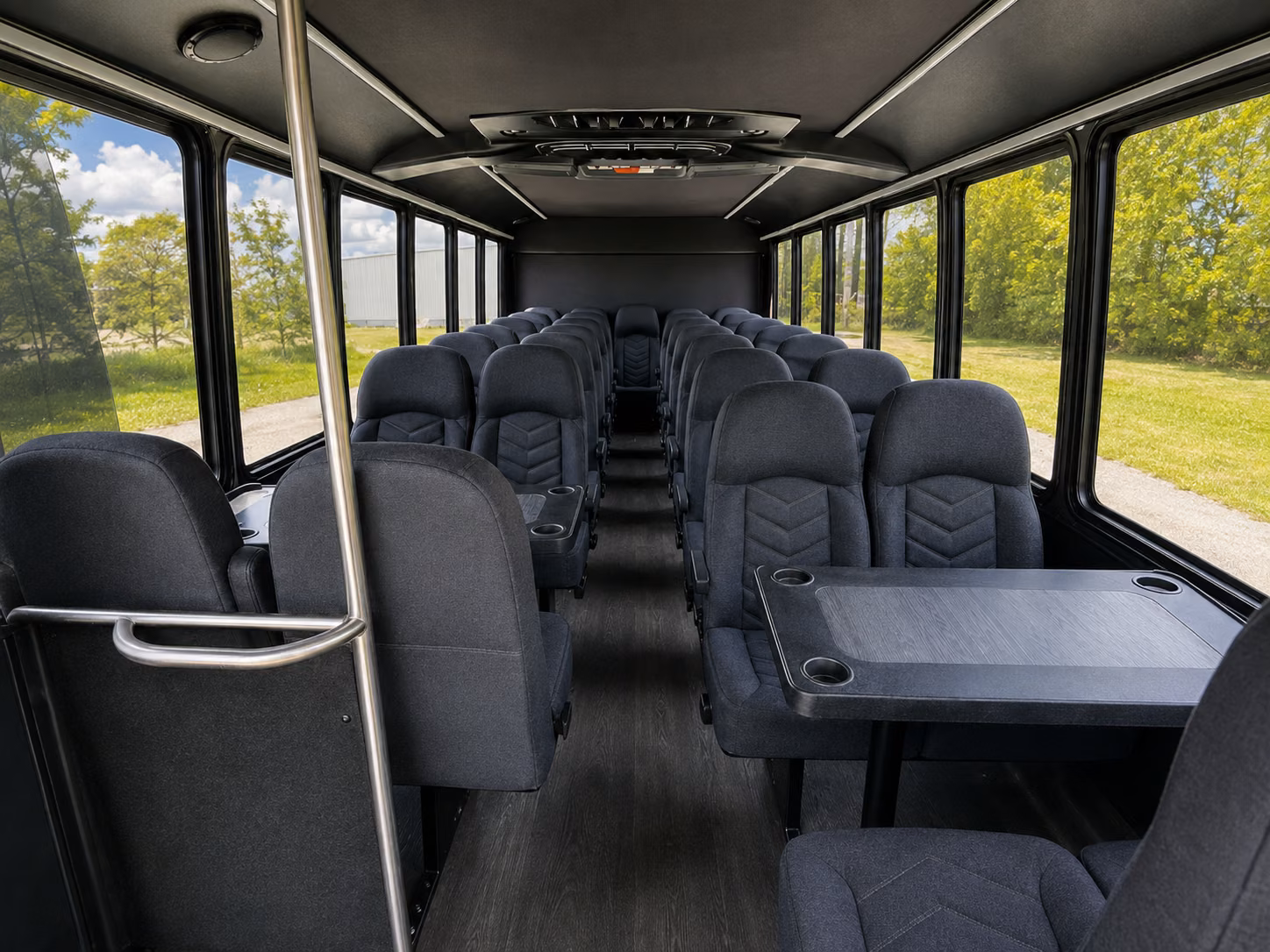palm coast 18 passenger minibus interior