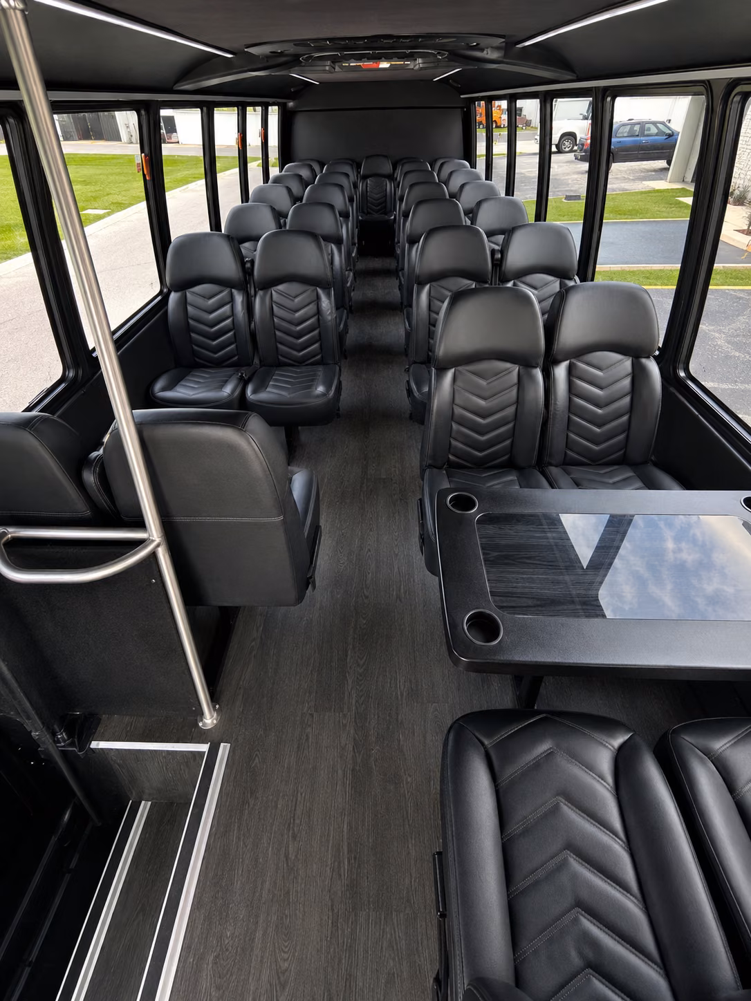 palm coast 20 passenger minibus interior