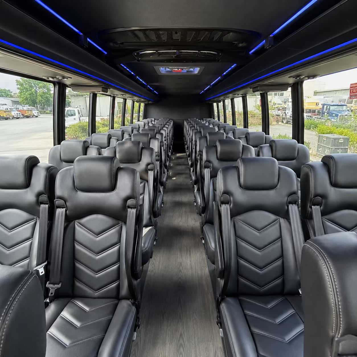 palm coast 25 passenger minibus inside