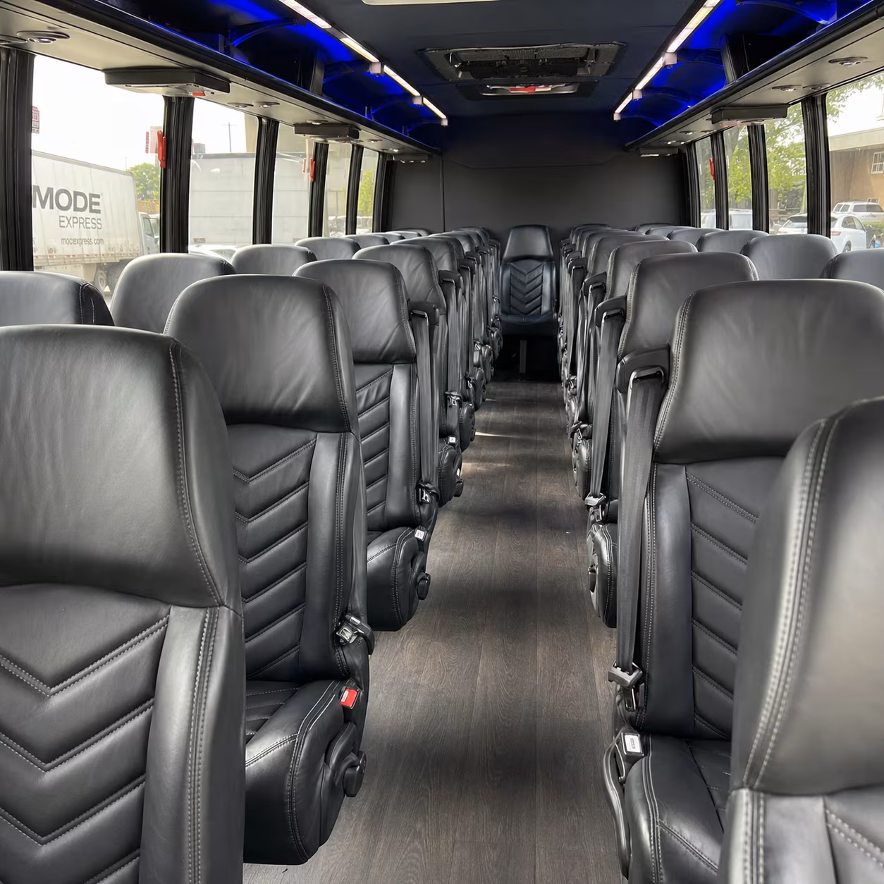 palm coast 35 passenger minibus inside