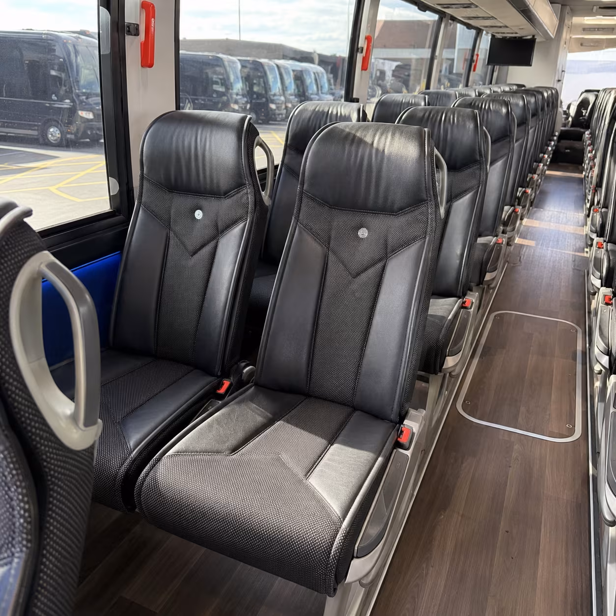 palm coast 40 passenger charter bus interior