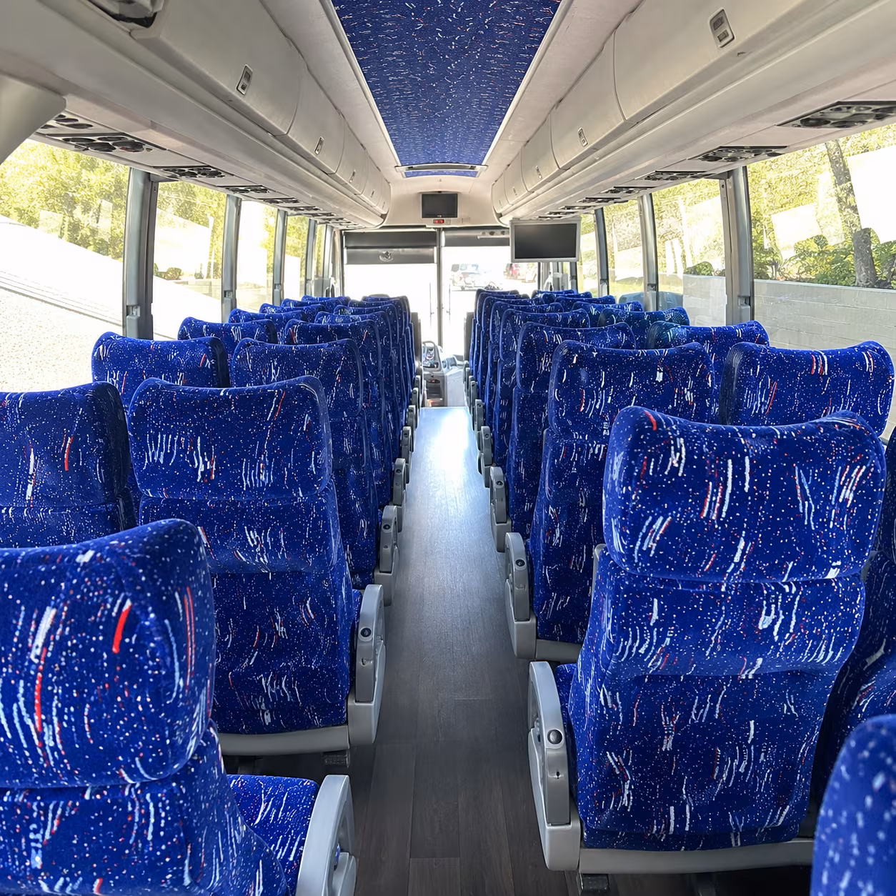 palm coast 50 passenger charter bus interior