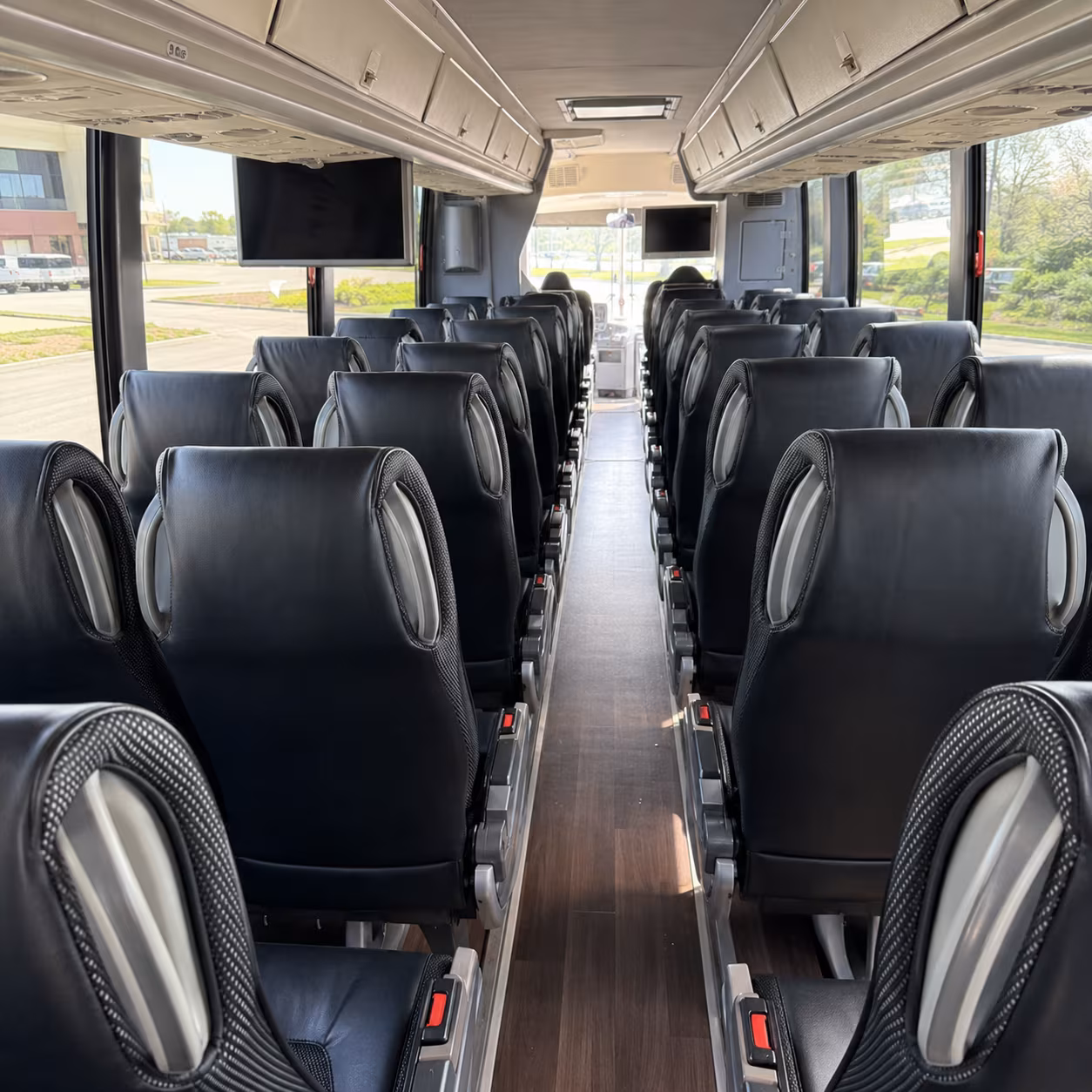 palm coast 56 passenger charter bus inside