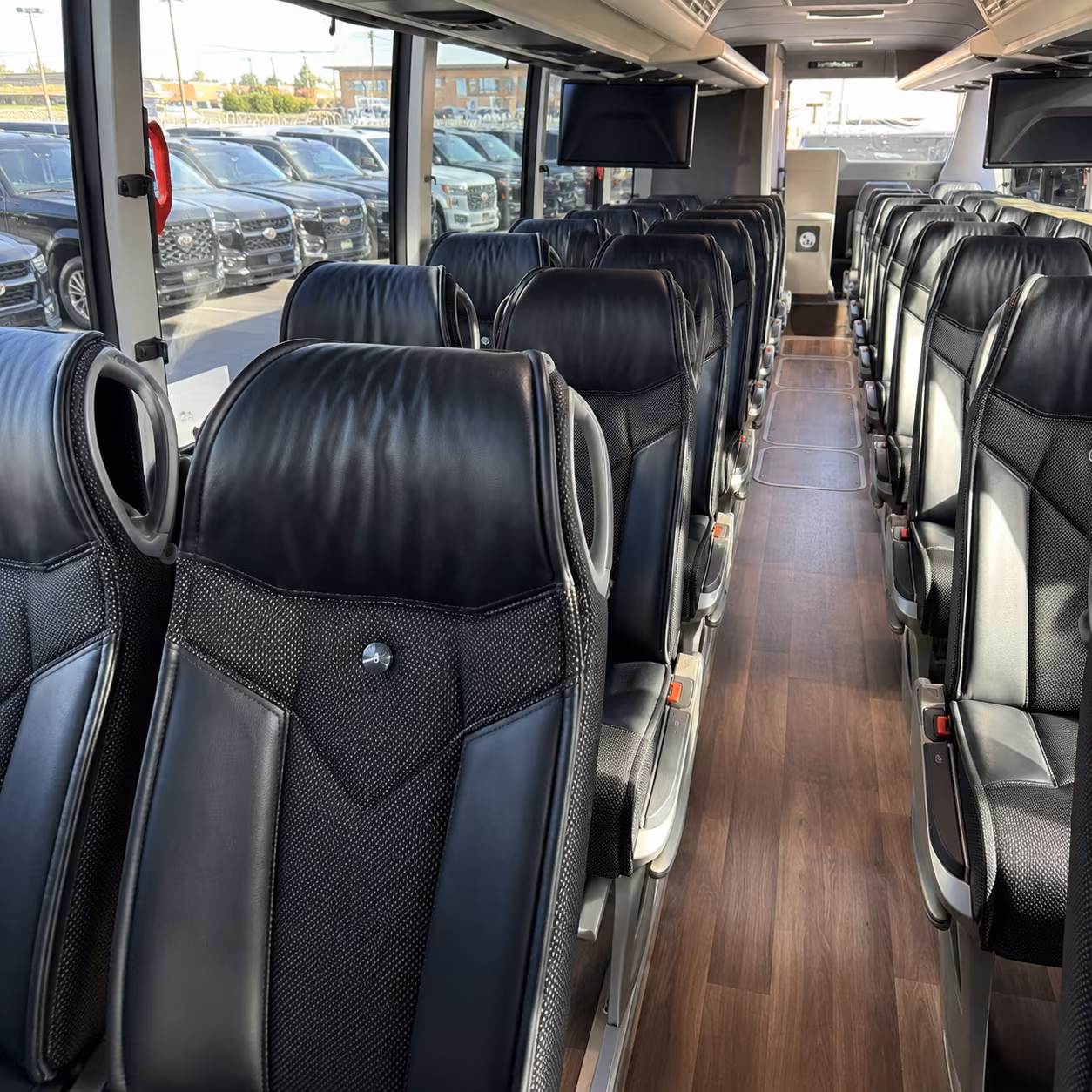palm coast charter bus inside